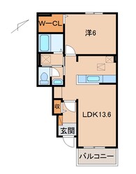 六十谷駅 バス11分  公民館前下車：停歩3分 1階の物件間取画像